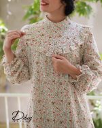پیراهن زنانه نخی گلدار (مدل رویا)