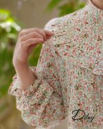 پیراهن زنانه نخی گلدار (مدل رویا) - Image 3