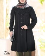 مانتو لینن مشکی (مدل دلا) - Image 2