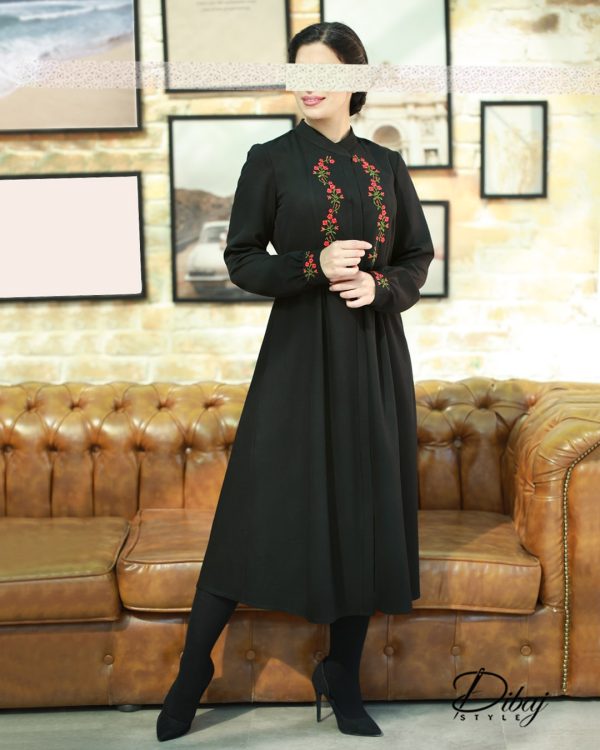مانتو مشکی (مدل گل آذین) - Image 6