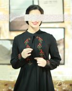 مانتو مشکی (مدل گل آذین) - Image 3