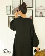 عبا ژاکارد مشکی (مدل آسو) - Image 7
