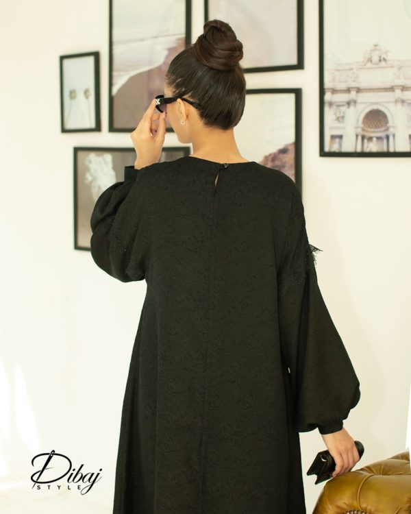 عبا ژاکارد مشکی (مدل آسو) - Image 7